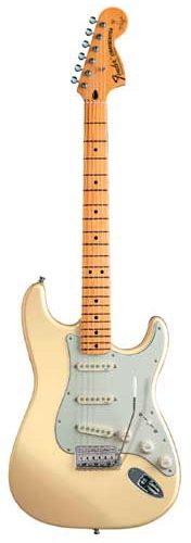 Fender Yngwie Malmsteen Stratocaster Electric Guitar (Maple, with Case), Vintage White