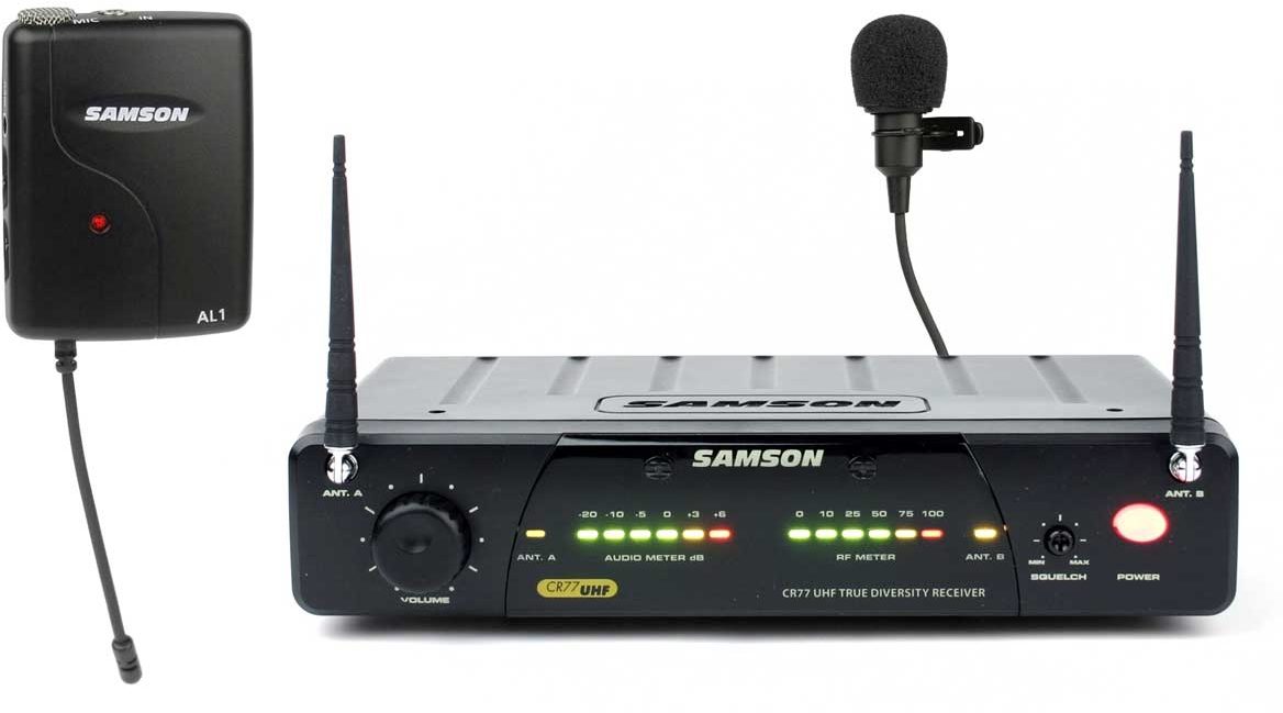 Samson Airline 77 UHF TD Wireless with AL1 Guitar and QL1