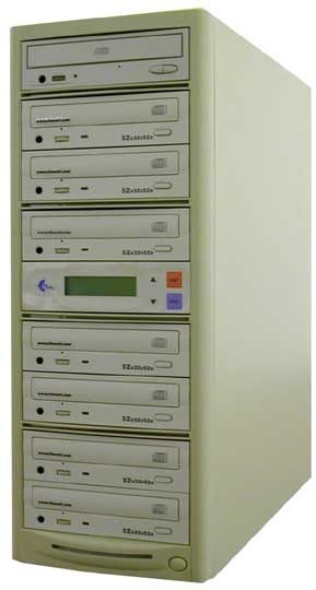 EZ Dupe 52X CD Duplicator with ASUS Drive, 7-Target