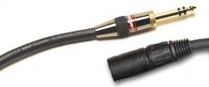 Monster Cable StudioLink 500 Interconnect Cable with 1/4 Inch Stereo to Male XLR Connectors (Black), Main