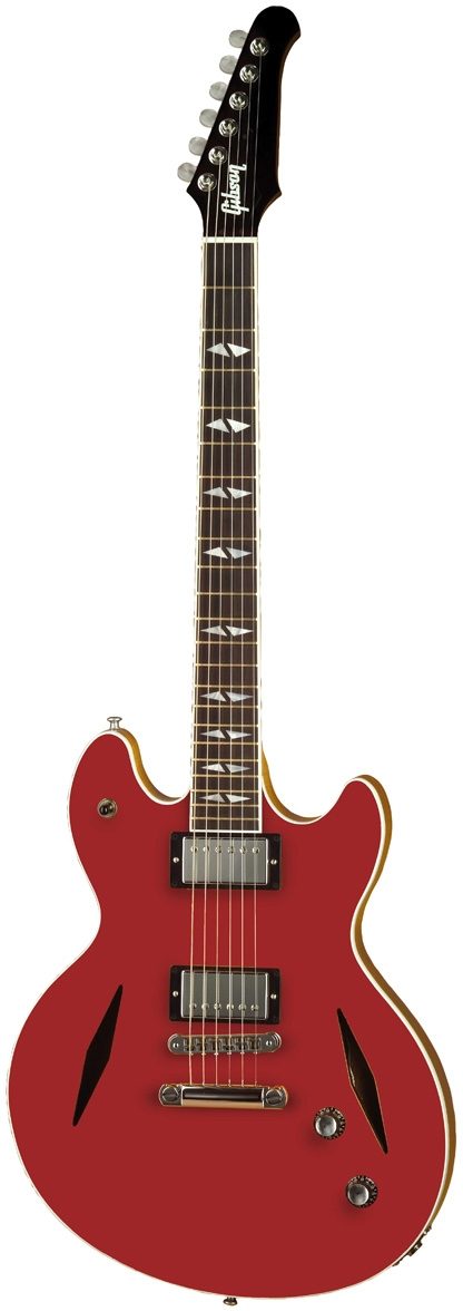 Gibson Vegas Standard Semi-Hollowbody Electric Guitar (with Case), Wine Red