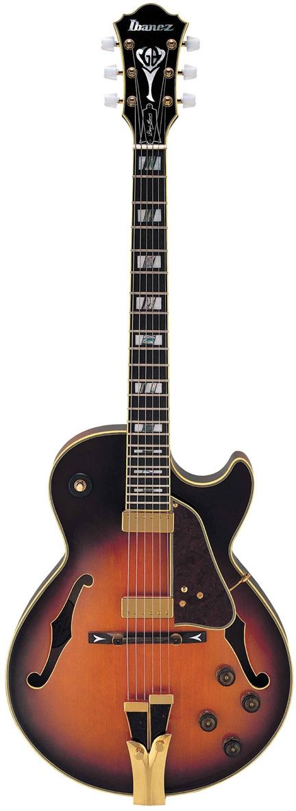 Ibanez GB10 George Bensen Electric Guitar, Black, Open Box (Good), Main