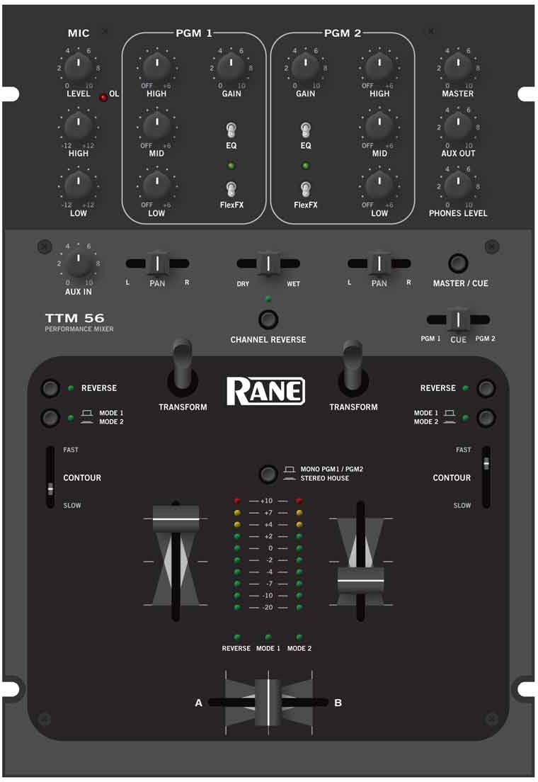 Rane TTM56 Performance DJ Mixer with Magnetic Faders | zZounds