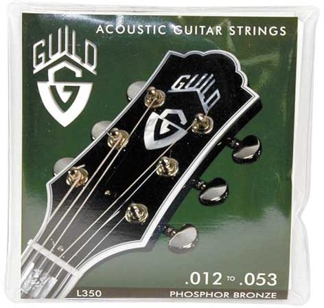 Guild Phosphor Bronze Acoustic Guitar Strings, Light