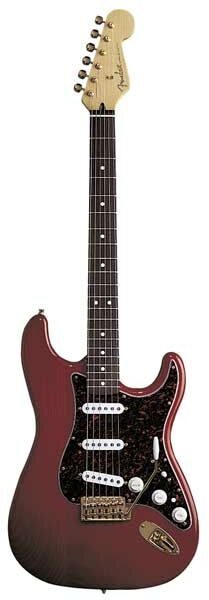 Fender Super Strat (Rosewood, With Gig Bag), Crimson Transparent