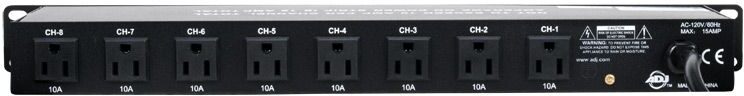 ADJ PC-100A Power Center, Action Position Back