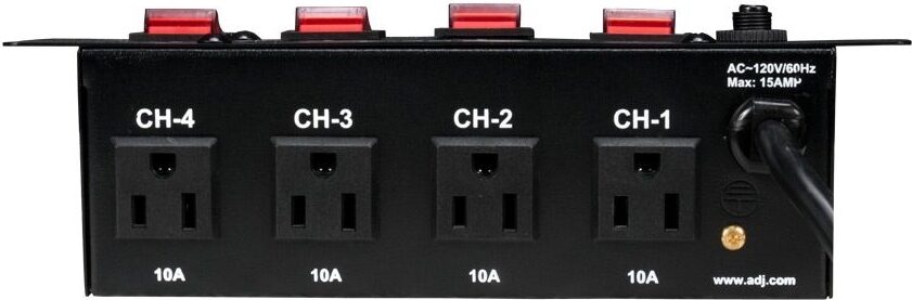 ADJ PC-4 Power Center, Action Position Back