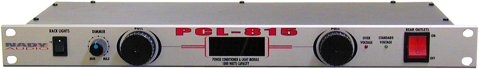 Nady PCL815 Power Distribution Rackmount with Lights and Voltmeter, Main