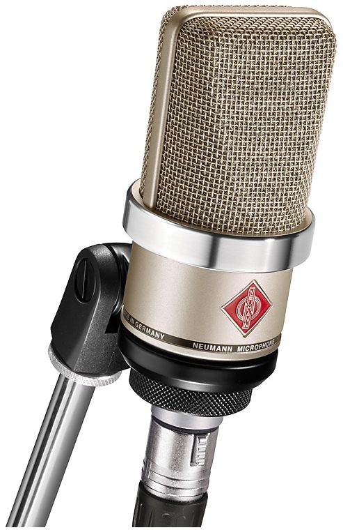 Neumann TLM 102 Studio Microphone, Nickel, TLM 102, with Swivel Mount, Nickel