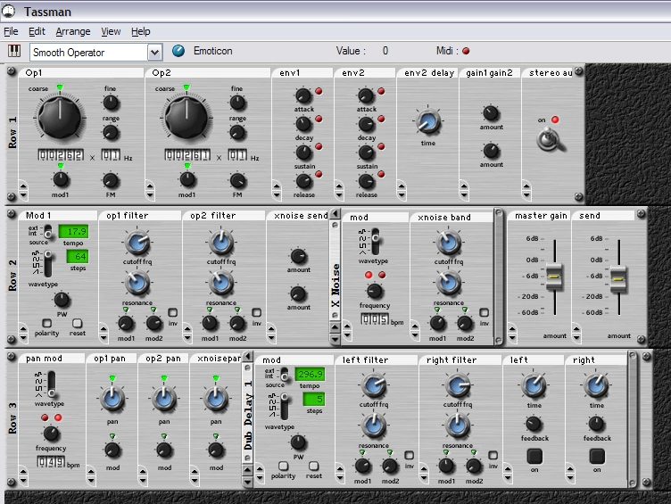 Applied Acoustics Tassman Software Synth (Macintosh and Windows), Player