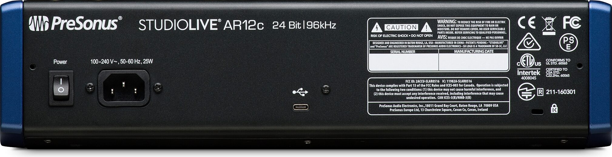 PreSonus StudioLive AR12c USB-C Mixer, 14-Channel | zZounds