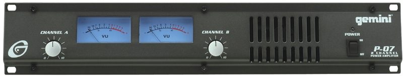 Gemini P07 Rackmount Stereo Power Amplifier (90 Watts), Main