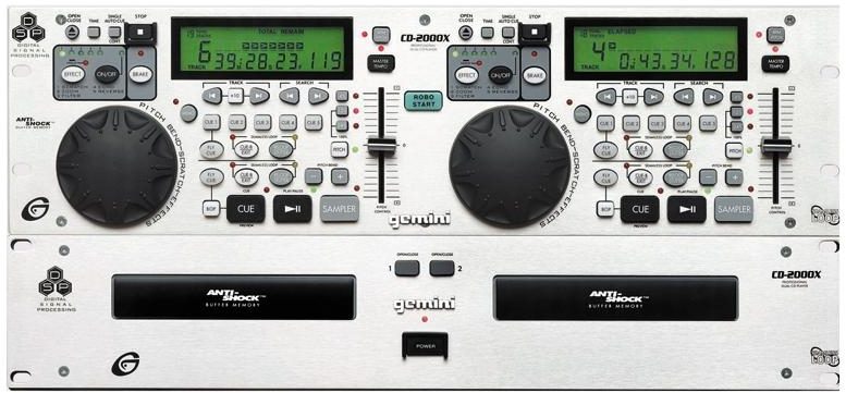 Gemini CD2000X 3U Scratch CD Player with Effects, Main