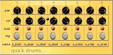 Cycling '74 Pluggo 3.1 VST MAS RTAS (Macintosh), Synth - Quick Drums