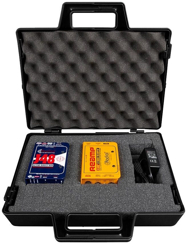 Radial X-Amp Studio Reamper Active Re-Amplifier, Radial Re-Amper Kit: with J48, X-Amp, Case, and Power Supply, Main