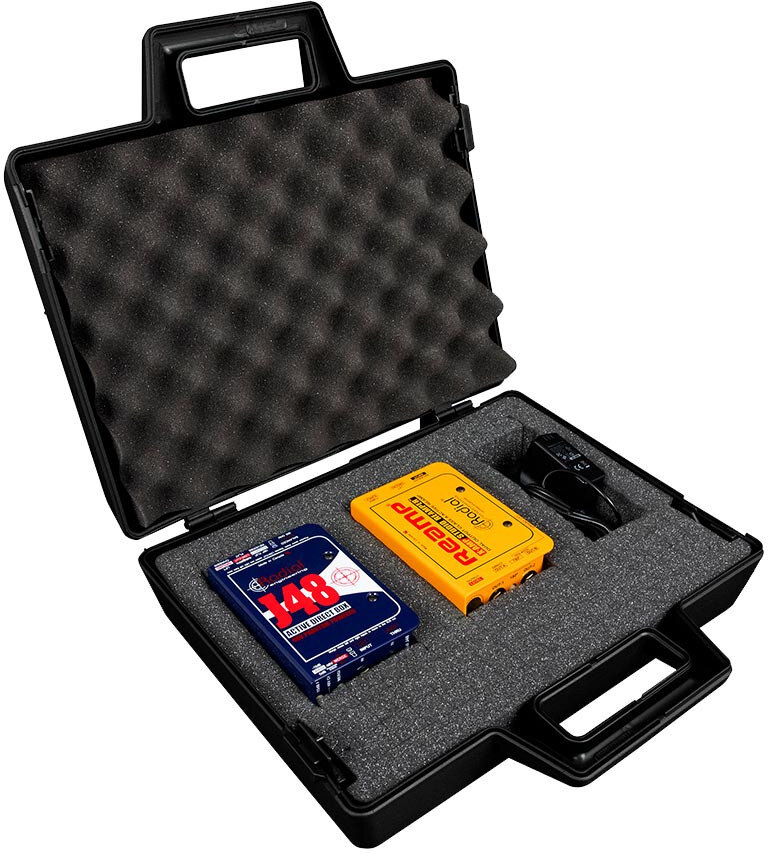 Radial X-Amp Studio Reamper Active Re-Amplifier, Radial Re-Amper Kit: with J48, X-Amp, Case, and Power Supply, View