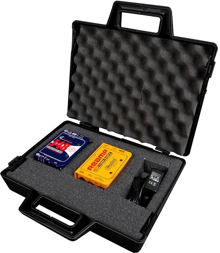 Radial X-Amp Studio Reamper Active Re-Amplifier, Radial Re-Amper Kit: with J48, X-Amp, Case, and Power Supply, View