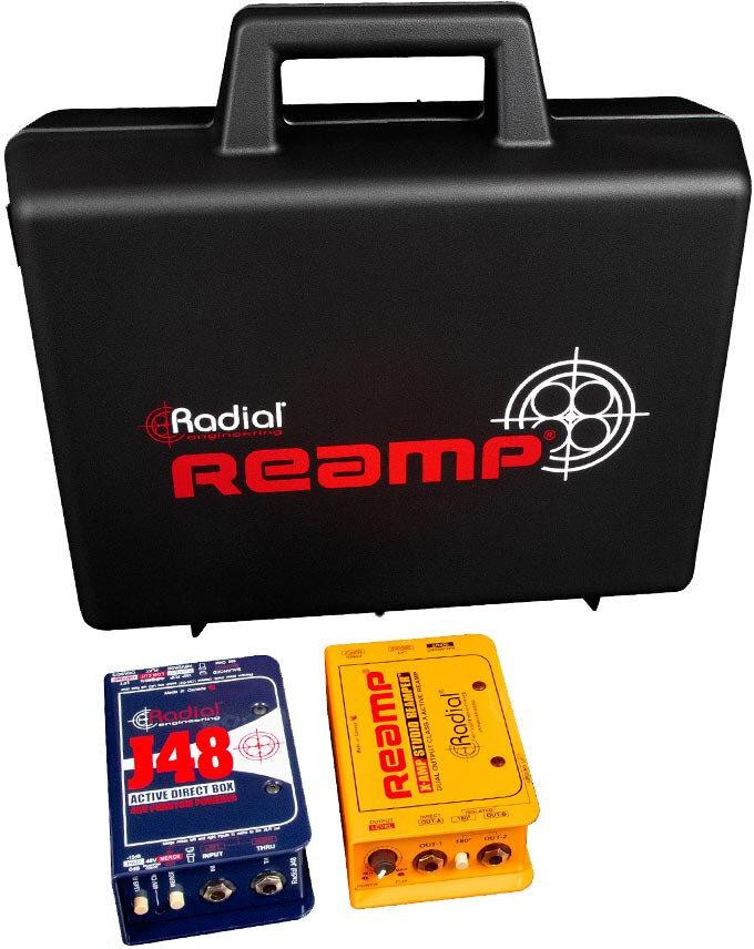 Radial X-Amp Studio Reamper Active Re-Amplifier, Radial Re-Amper Kit: with J48, X-Amp, Case, and Power Supply, View