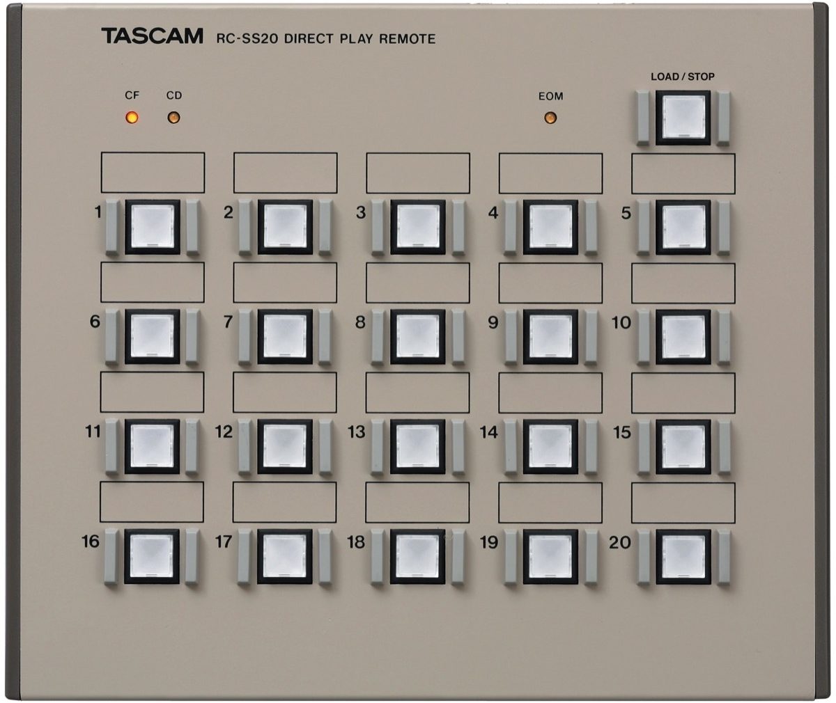 TASCAM RC-SS20 Direct Play Remote for SS Recorders, Main