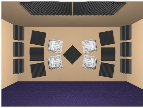 Auralex Roominator Pro Plus (Gray), Installed, Rear
