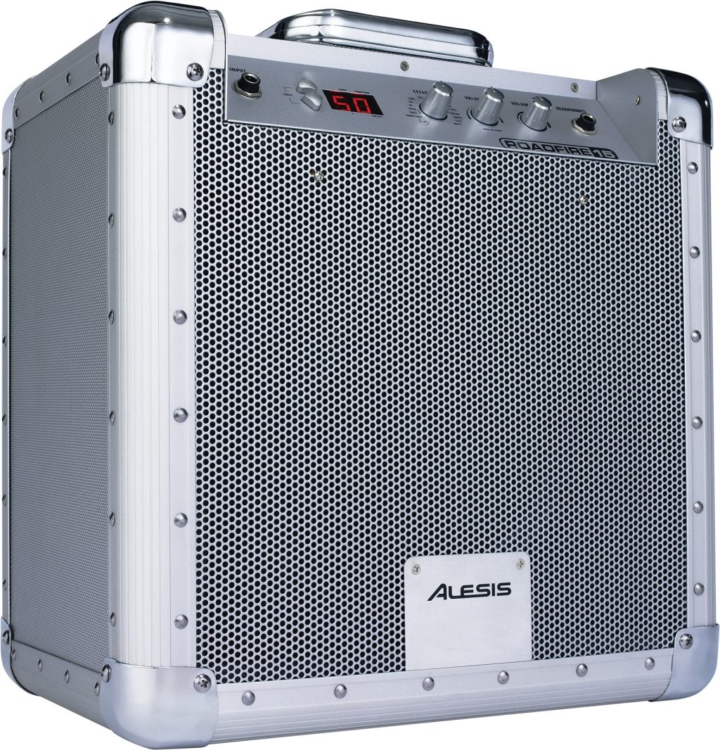 Alesis RoadFire 15 Battery-Operated Guitar Amplifier with DSP (15 Watts, 1x8 in.), Angle