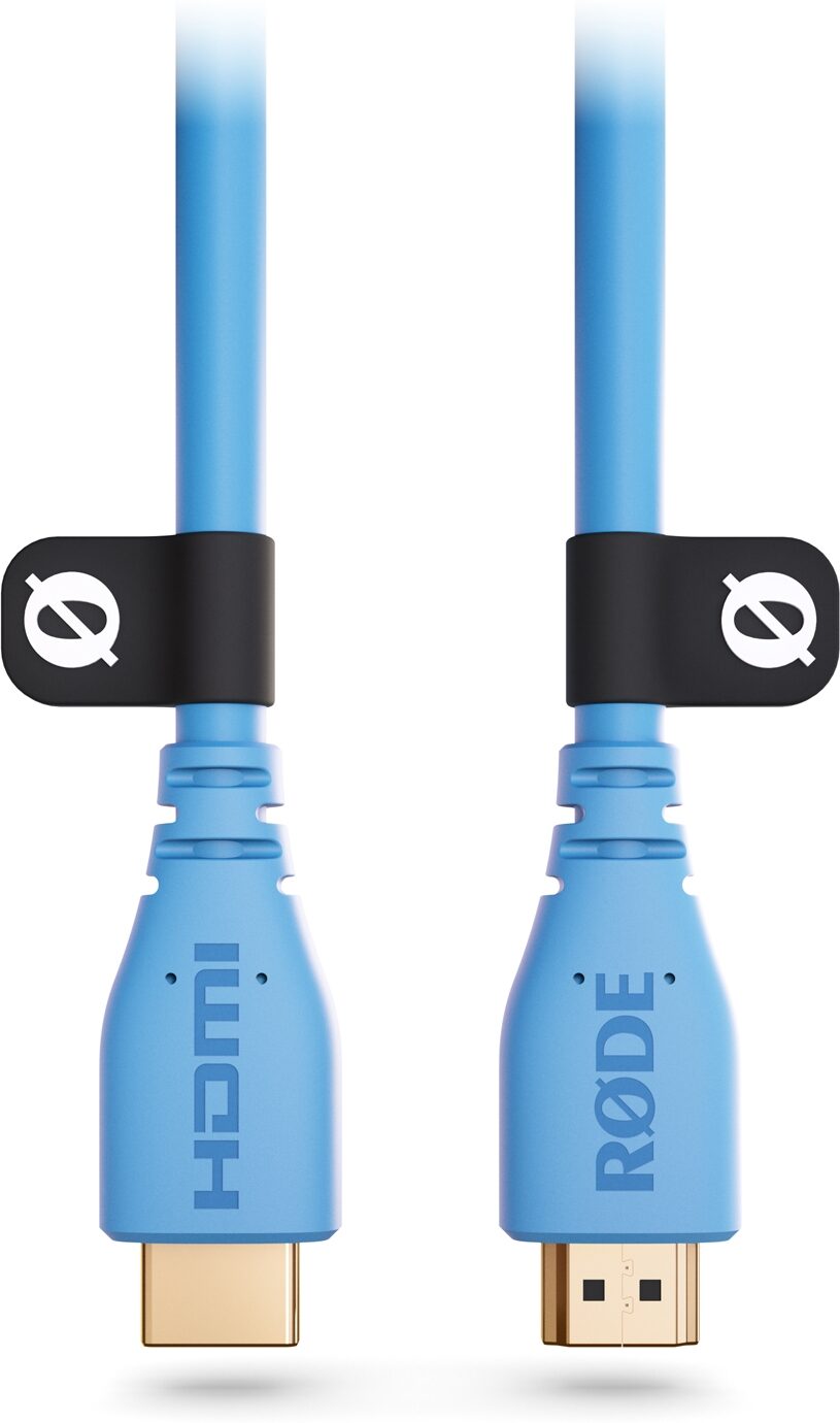 Rode HDMI Cable, Blue, 1.5 Meters (5 foot), Action Position Back