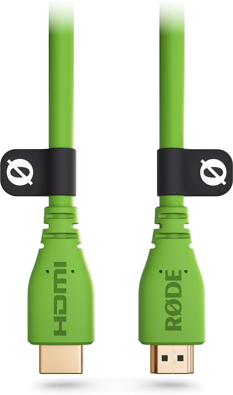 Rode HDMI Cable, Green, 1.5 Meters (5 foot), Action Position Back