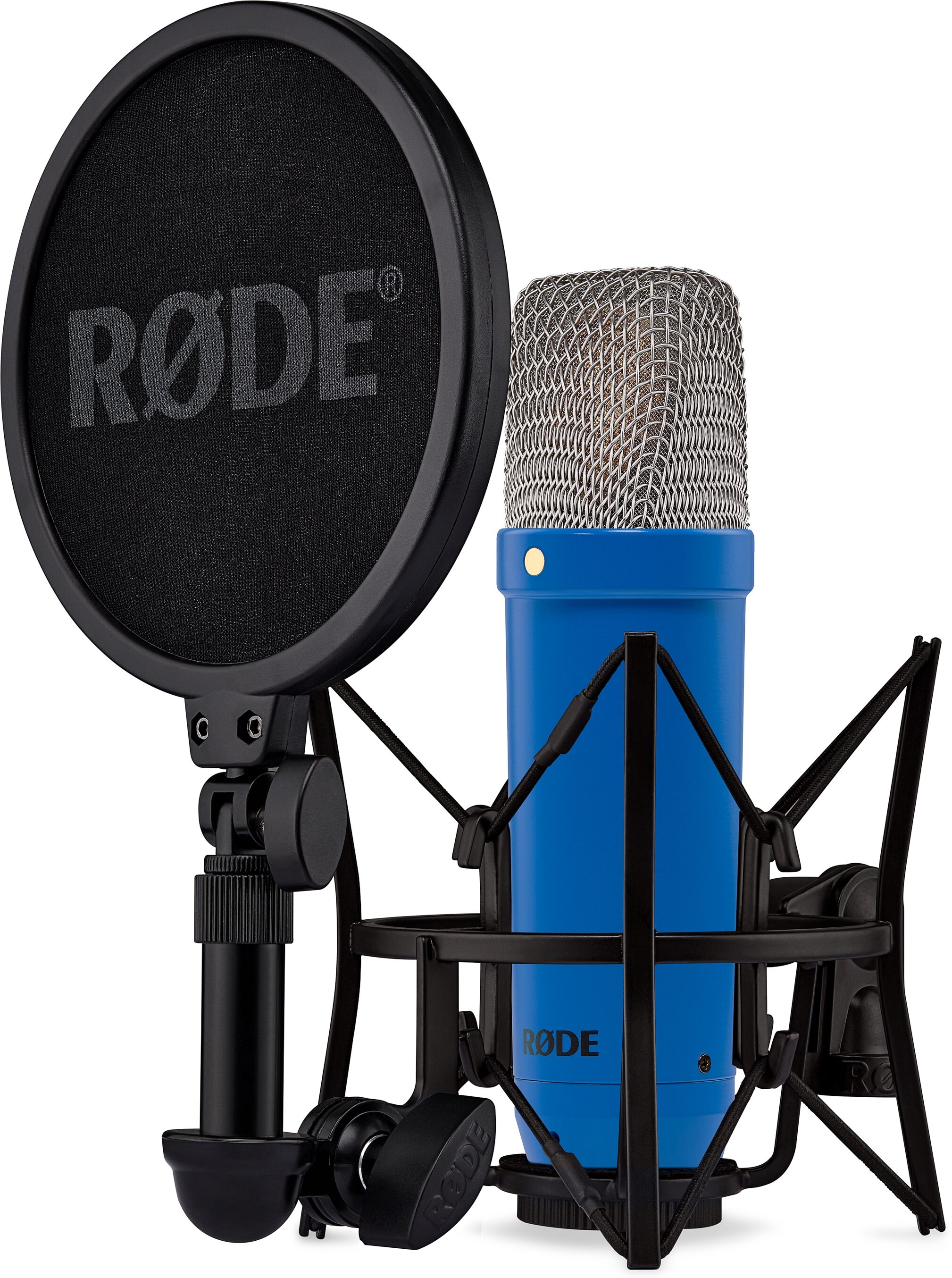 Rode NT1 Signature Series Studio Condenser Microphone, Cobalt, Action Position Back