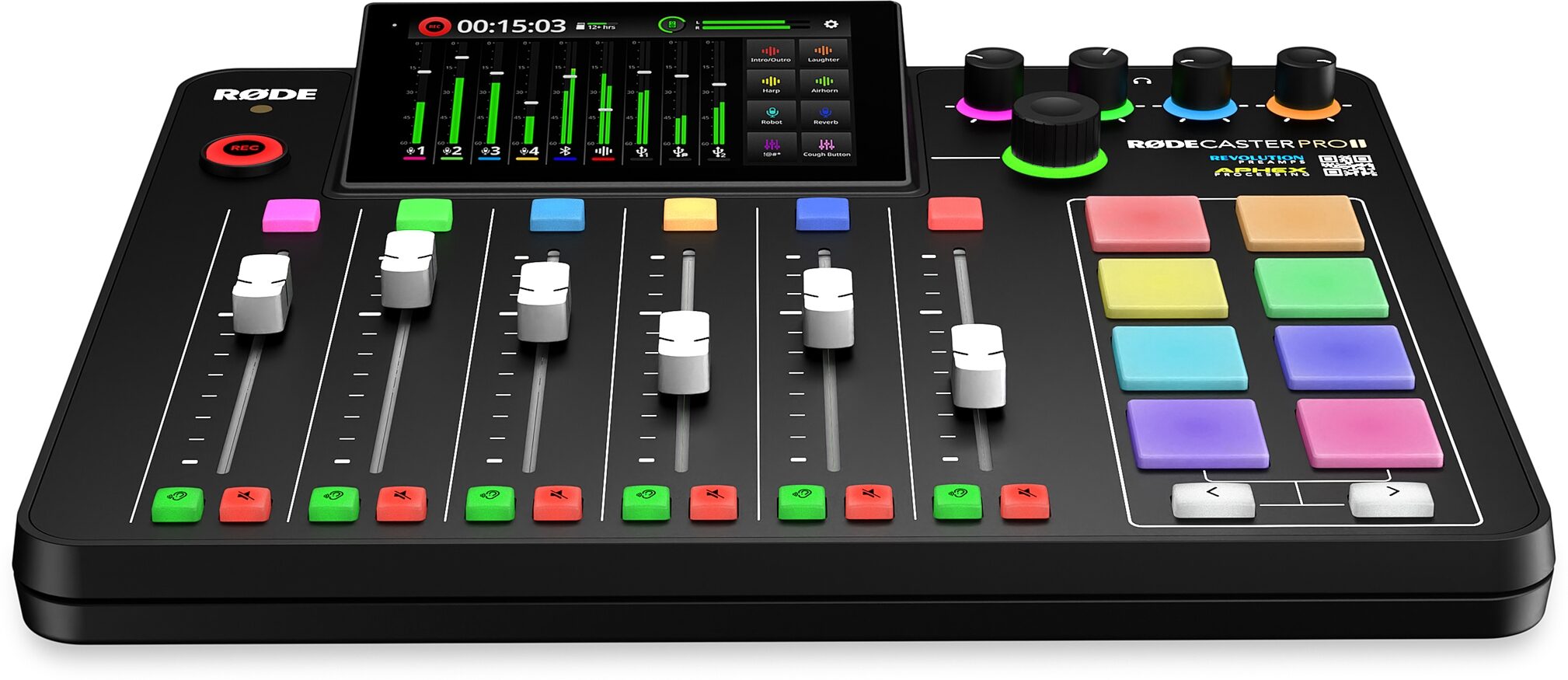 Rode RodeCaster Pro II Production Studio Console w/ Mic, Arm, Headphone