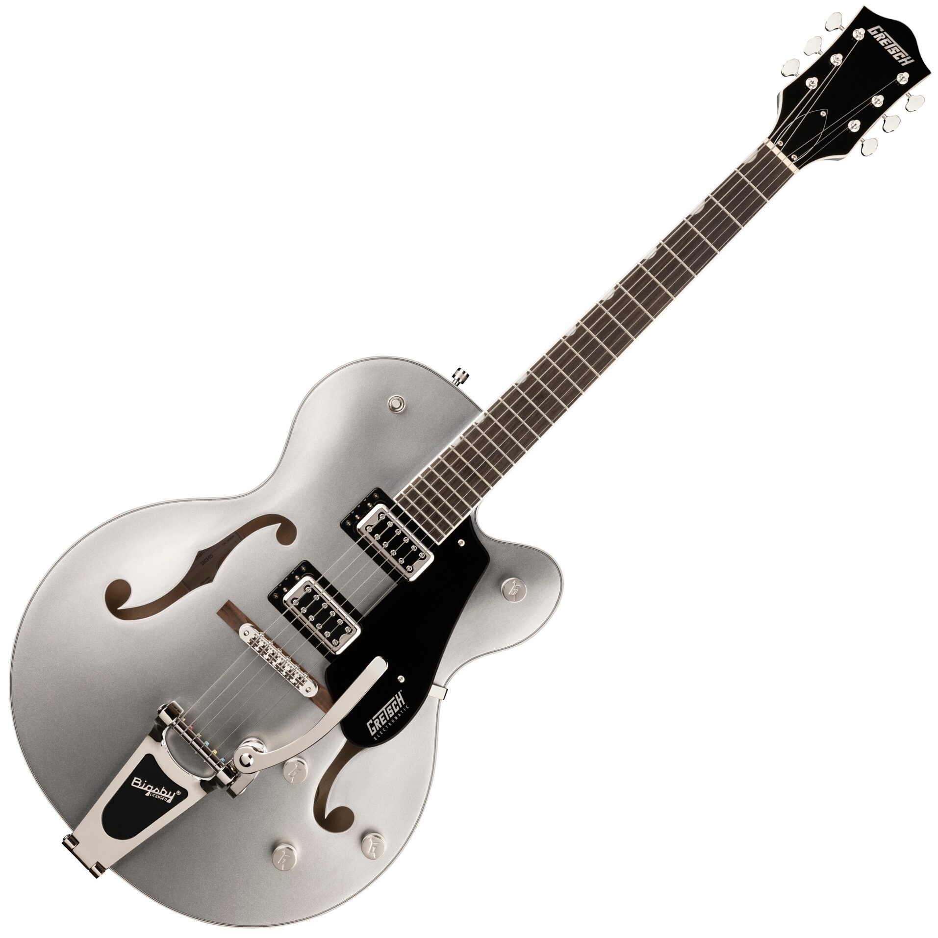 Gretsch G5420T Electromatic Hollowbody Electric Guitar, Airline Silver, Open Box (Good), Action Position Front