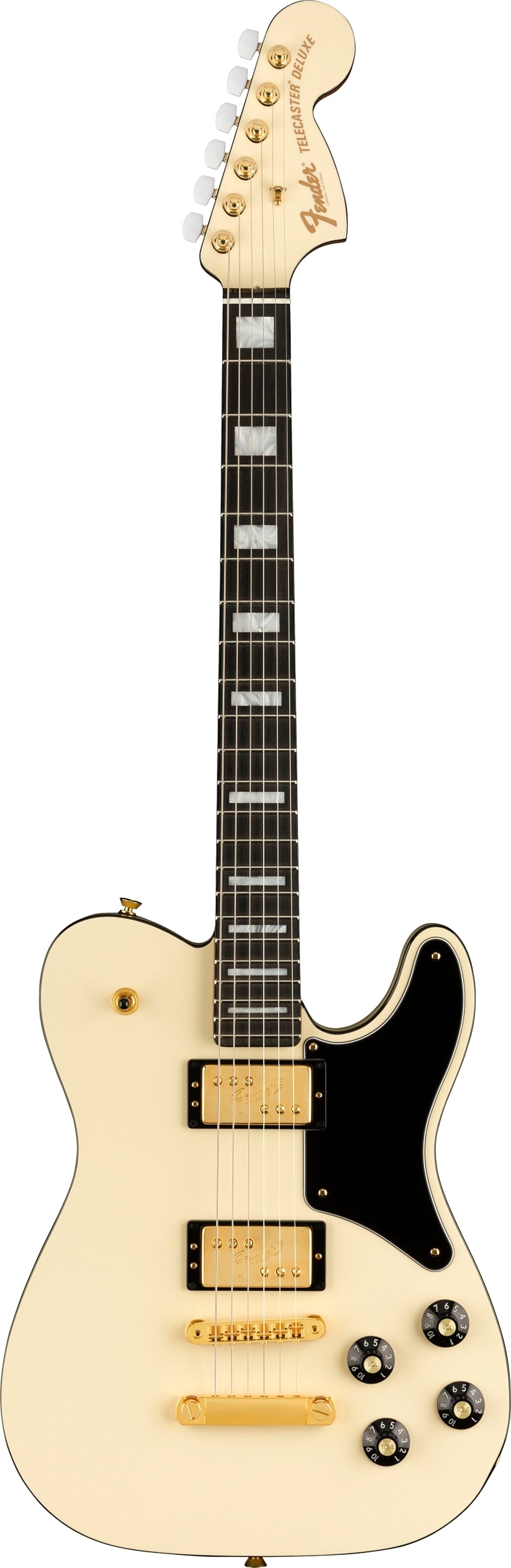 Fender Parallel Universe II Troublemaker Telecaster Deluxe Guitar (with Case), Action Position Back