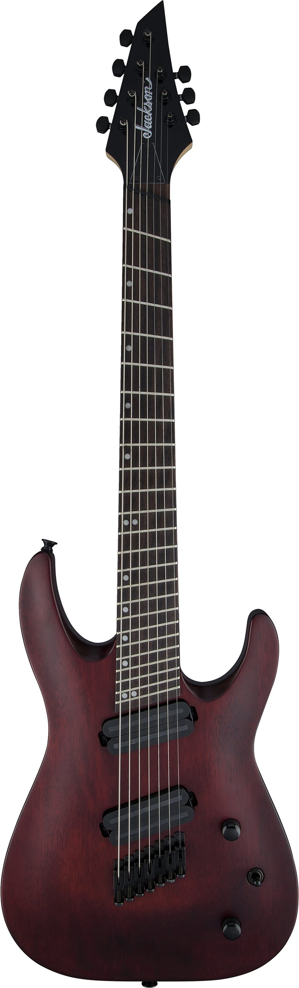 Jackson X Dinky DKAF7MS Multi-Scale Electric Guitar, 7-String, Action Position Back