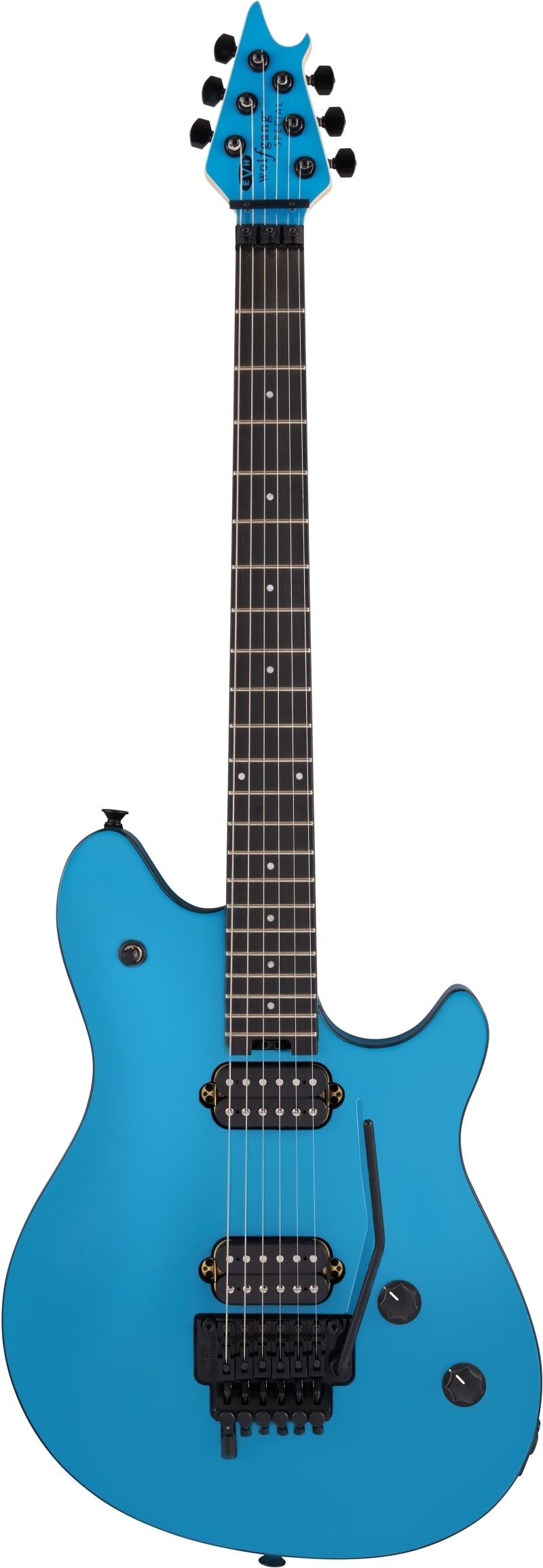 EVH Eddie Van Halen Wolfgang Special Ebony Fingerboard Electric Guitar, Miami Blue, Open Box (Very Good), Action Position Front