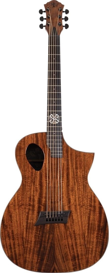 Michael Kelly Forte Port Koa Acoustic-Electric Guitar, Action Position Back