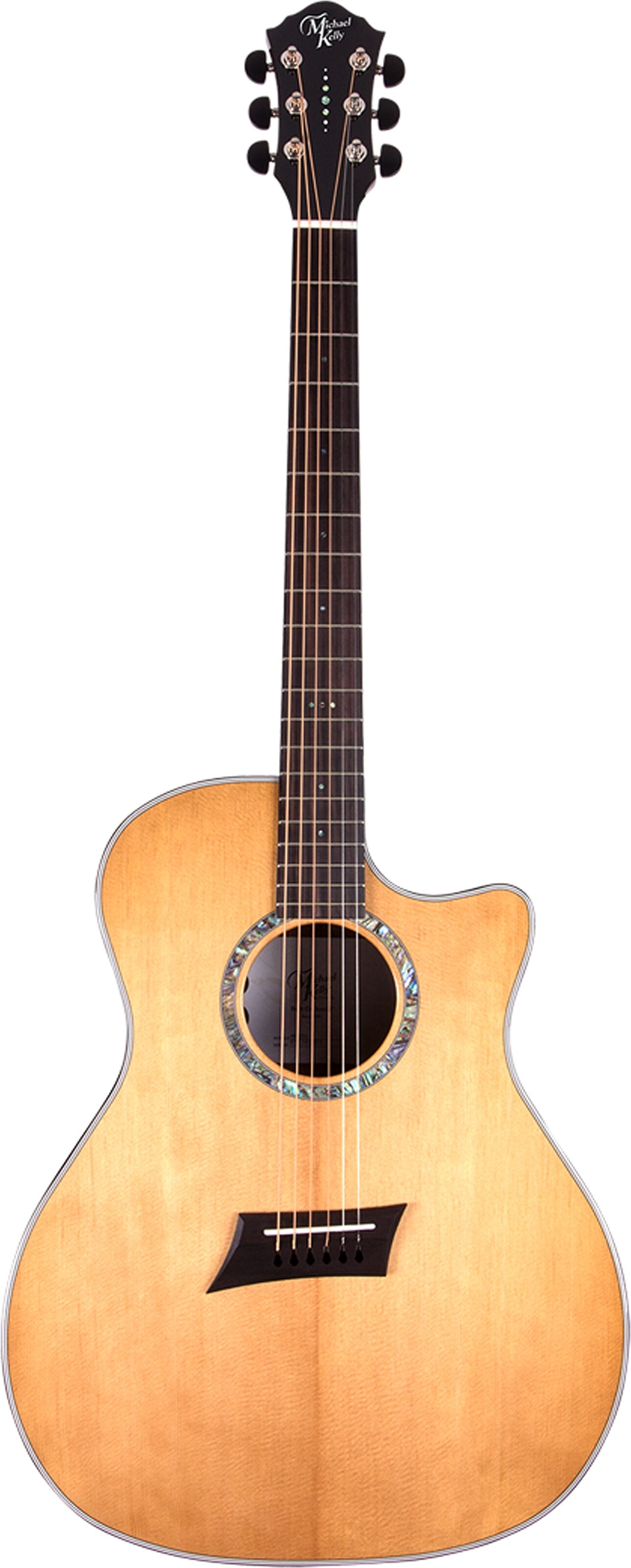 Michael Kelly 3D Grand Auditorium Acoustic-Electric Guitar, Action Position Back