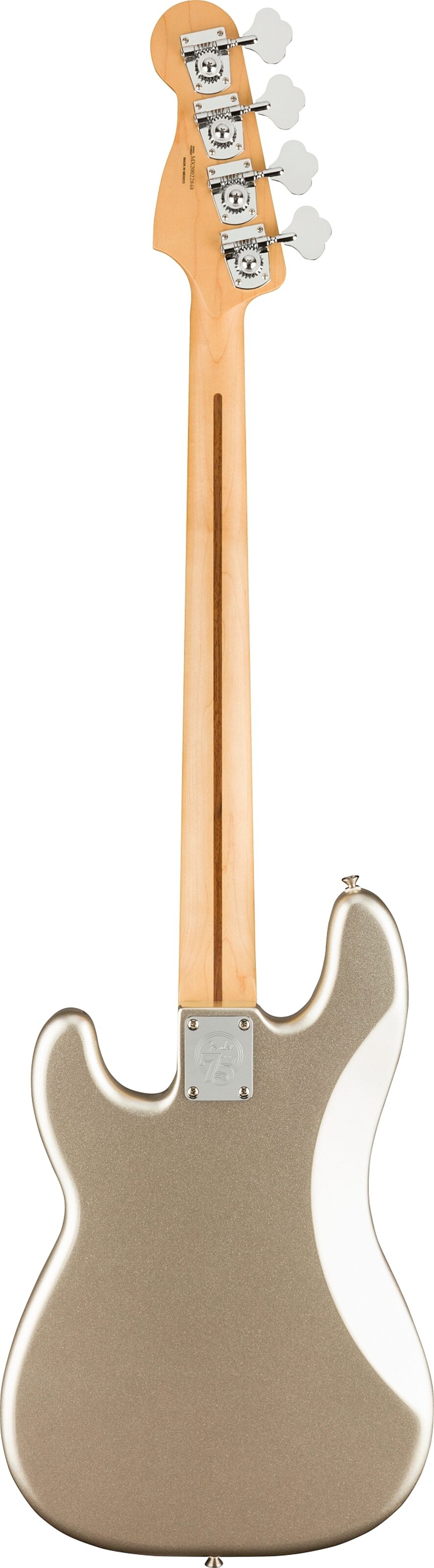 Fender 75th Anniversary Precision Bass Guitar (with Gig Bag), Action Position Back