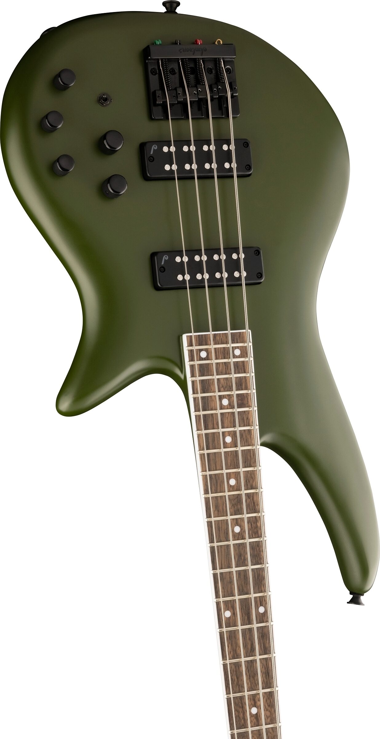 Jackson X Series Spectra SBX IV Electric Bass, Matte Army Drab, Open Box (Like New), Action Position Side