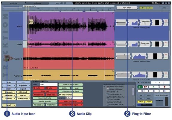 Mackie Tracktion2 Music Production Software (Macintosh and Windows), Main