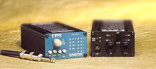 Sabine SL820 Instrument Level Feedback Exterminator, Front And Back