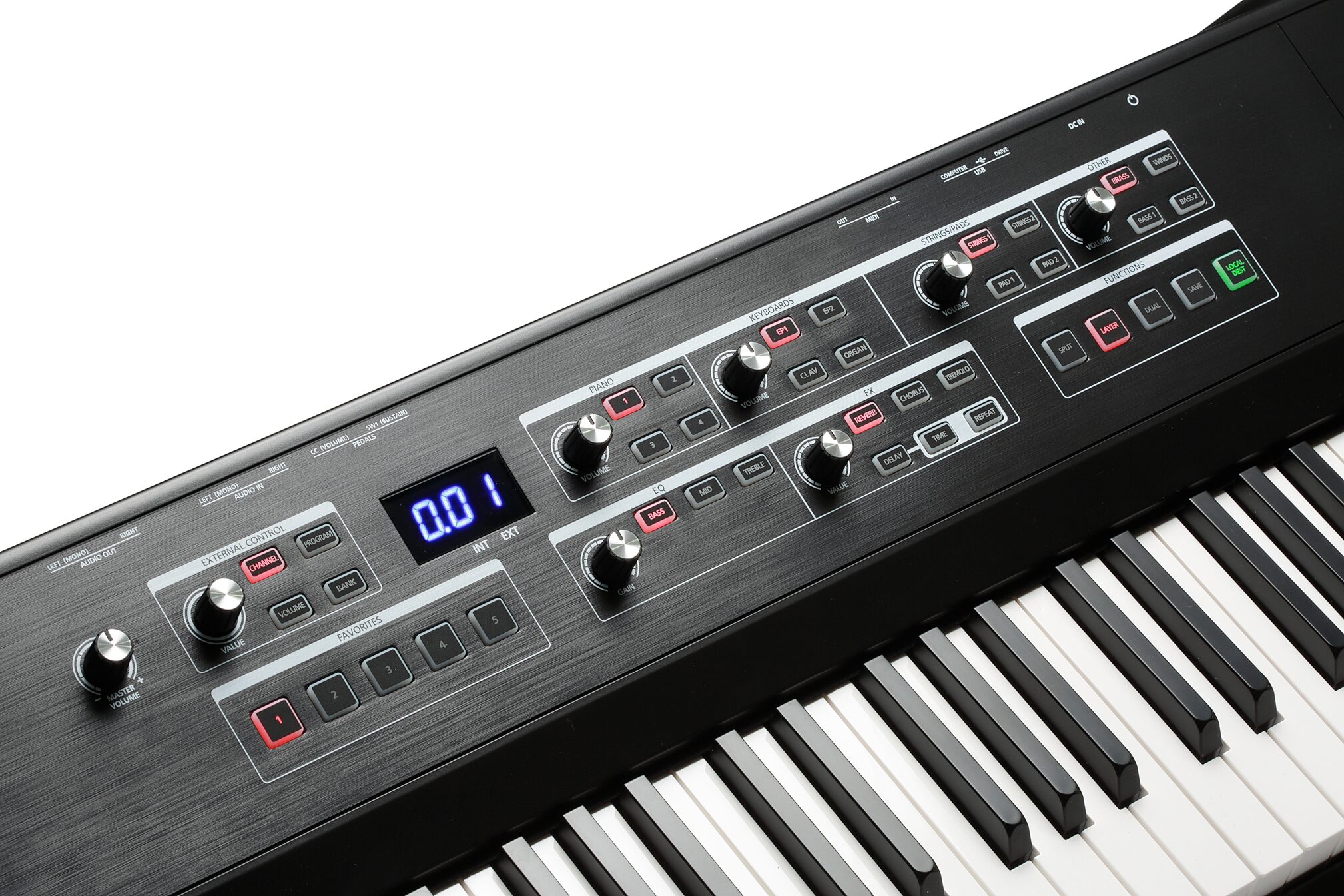 Kurzweil SP1 Stage Piano, 88-Key, New, Detail