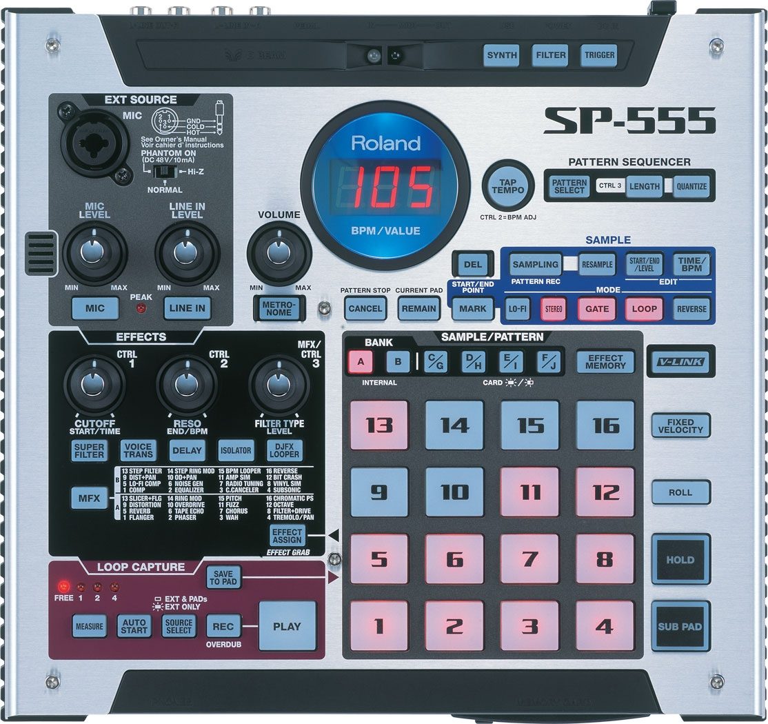 Roland SP-555 Sampler with Effects | zZounds