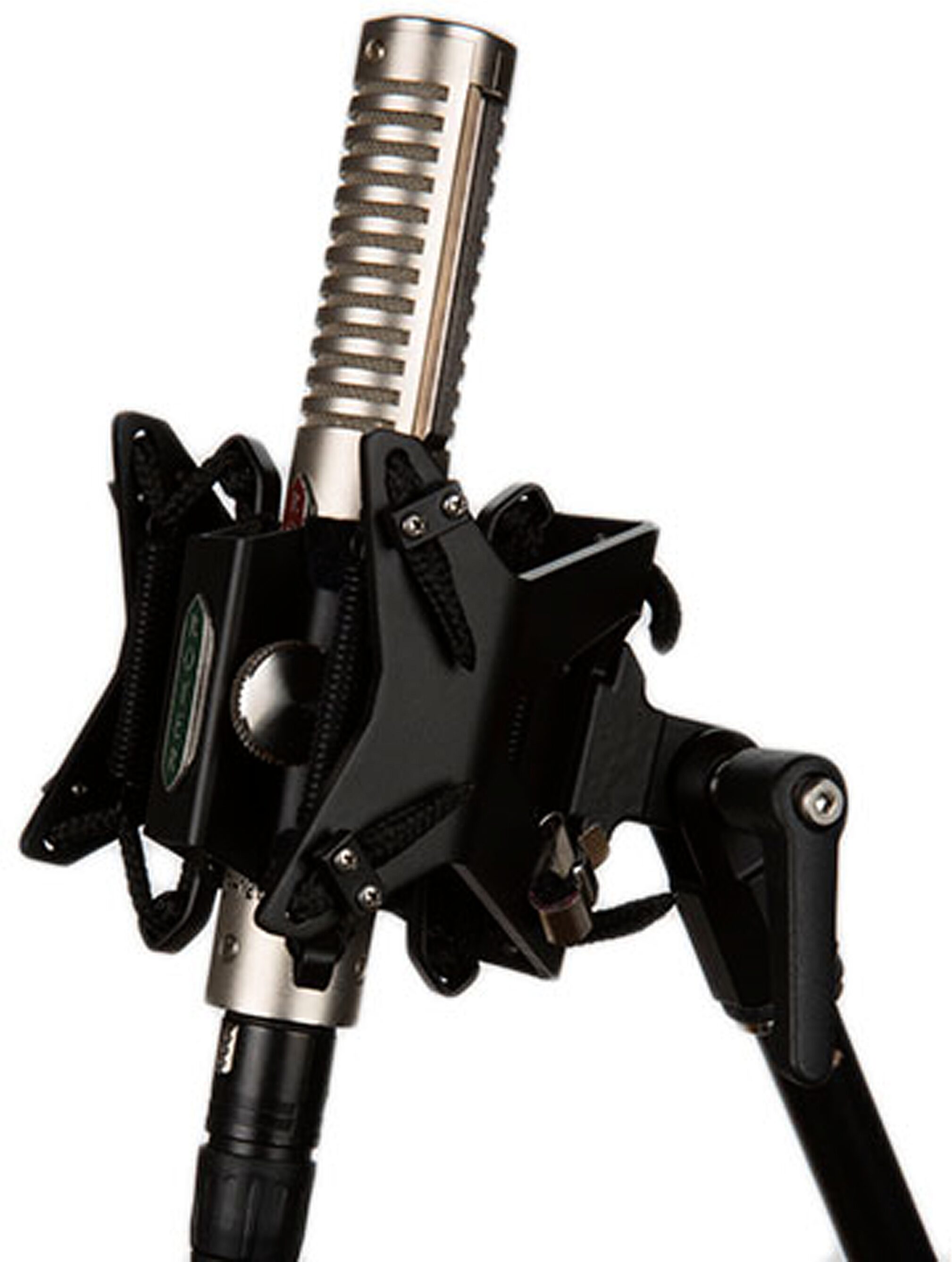 Royer Labs R-121 Dynamic Passive Ribbon Microphone, Bundle with RSM-SS1 Sling-Shockmount, Action Position Back