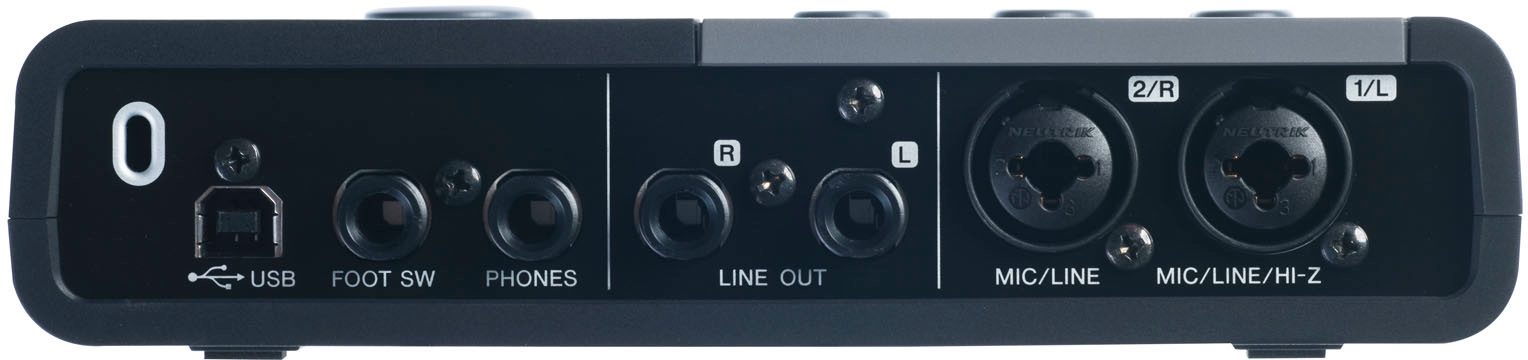 Steinberg CI2 Plus USB Audio Interface, Rear - Closeup