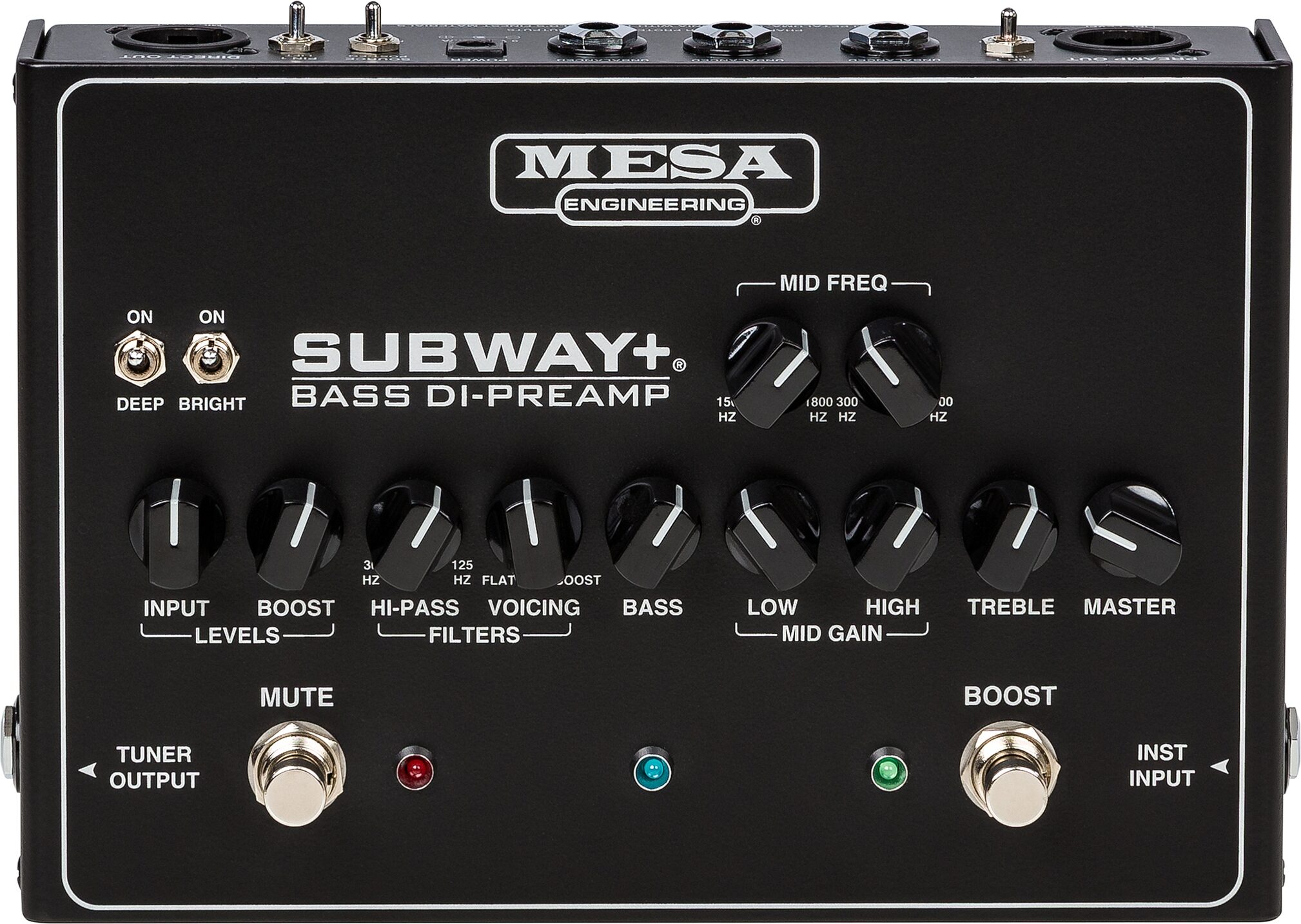 Mesa/Boogie Subway Plus Bass Guitar Preamp and Direct Box, Action Position Back