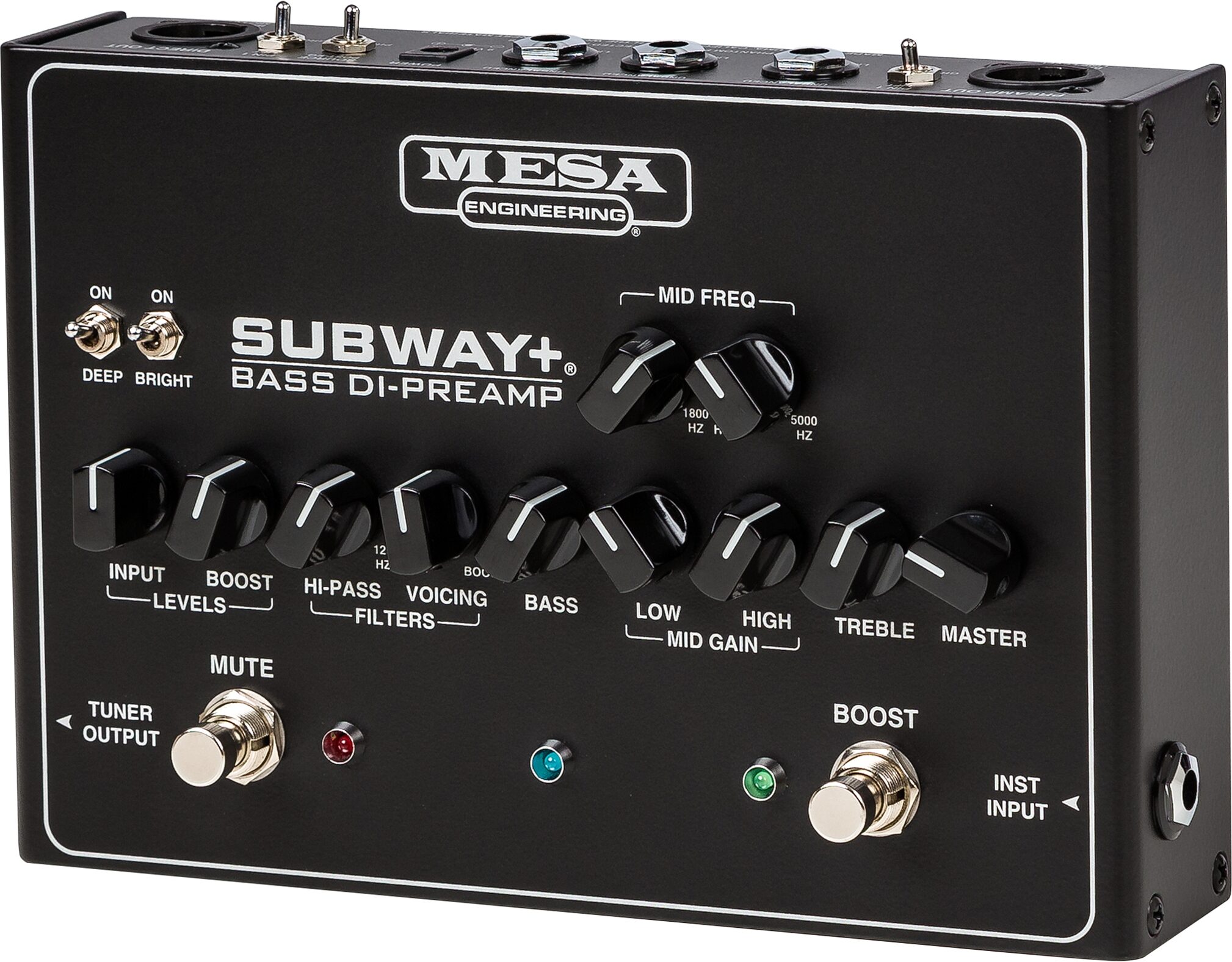 Mesa/Boogie Subway Plus Bass Guitar Preamp and Direct Box, Action Position Back