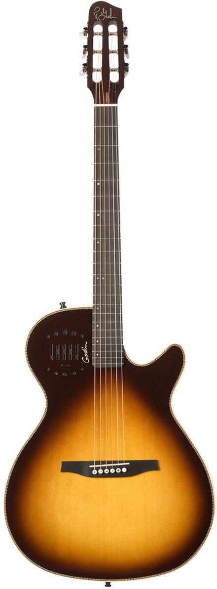 Godin Multiac Steel Duet Ambience Acoustic-Electric (with Gig Bag), Sunburst