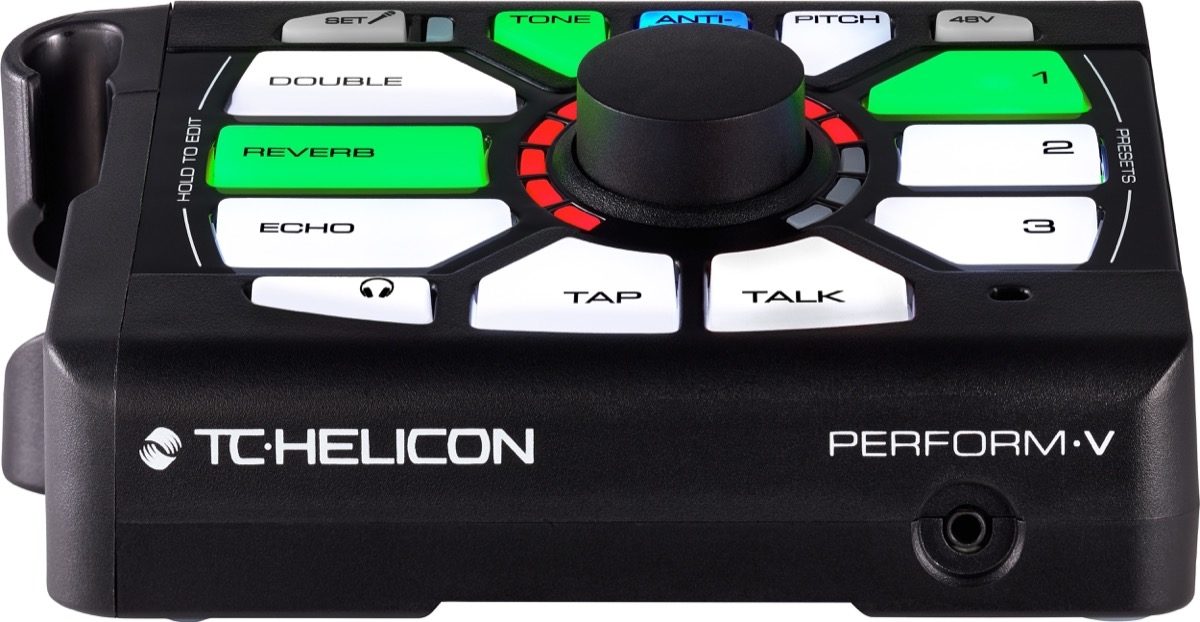 TC-Helicon Perform-V Vocal Performance Mic-Stand-Mount Processor