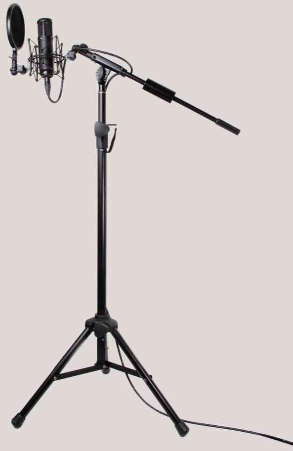 TASCAM TM-AM3 Heavy-Duty Tripod Boom Microphone Stand, ve