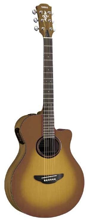 Yamaha APX3 Thinline Acoustic-Electric Guitar, Tobacco Sunburst