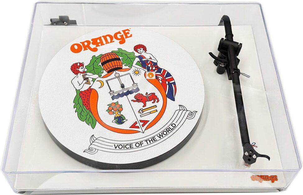 Orange O Belt-Drive Turntable, New, Top